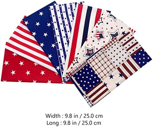 American Flag bumbac Fabric Patchworks: 7pcs Quilting Independență Stripe SUA pavilion cusut țesături patriotice Decor pentru