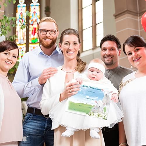 24 buc certificat de dedicare pentru copii hârtie acoperită certificat de dedicare pentru copii cu botez pentru copii certificate
