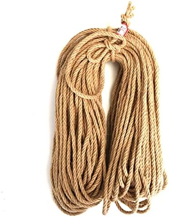 Jinyawei Cheap Cheap 6mm 1m-50m Natural Juta Frânghie Frânghie Ciudon Casă răsucită Macrame String DIY Craft Craft Decorat