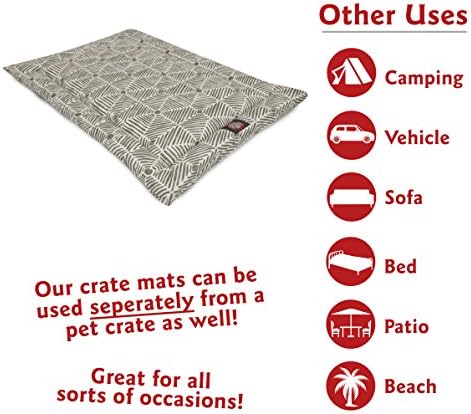48 & 34; Charlie Gray Crate Dog Bed Mat De Majestic Pet Products