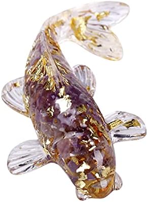 Cristal Natural Pietriș Picătură Lipici Pește Forma Ornamente Mici Decor Cadou Ornamente Teen Fată Cameră Decor