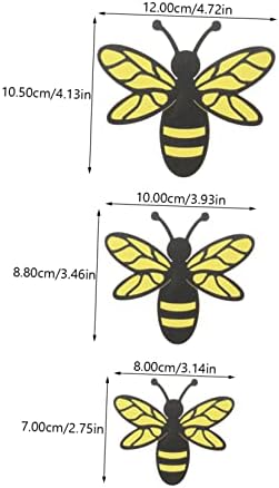 Yardwe 1 set 3d albine autocolante pentru copii camera de perete tapet 3d albină decalcomanii de perete pepinieră decalcomanii