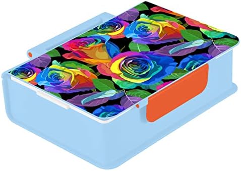 Alaza Rainbow Color Roses Bento Box de prânz