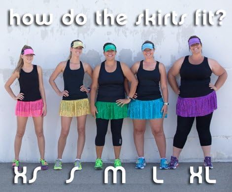 Fusta de alergare pentru femei pentru femei | Rularea Tutu | Fusta de rulare cu sclipici | Costum de rulare | Fustă de rulare