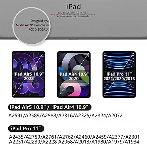 Protector de ecran AUAUA pentru iPad Pro 11 inch, iPad Air 5th Generation 2022, iPad Air 4th Gen 2020, 9H Duritate Sticlă temperată