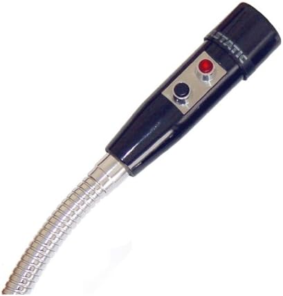 Astatic Amc105sno-19 microfon dinamic omnidirecțional de 19 cu comutator Push-To-Talk DPDT-gât de gâscă, Flanșă de 2 3/4 inch