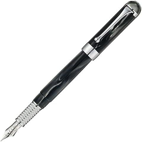 Aurora H11-CNF Fountain Pen, F Fine Point, Alpha Nero Utilizare dublă, Import autentic
