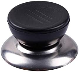 MroMax Universal Pot capac capac buton mâner, Oală capac mâner buton de înlocuire pentru vase de bucătărie, Negru trei orizontale