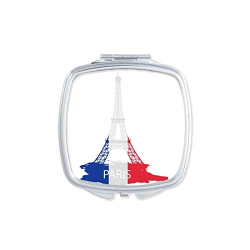 Turnul Eiffel Paris Franța Contur Oglindă Portabil Compact Buzunar Machiaj Dublu Față De Sticlă