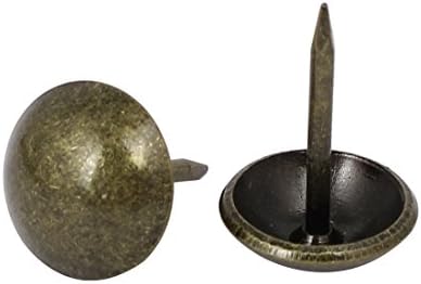 Aexit Canapele din piele unghii, șuruburi și elemente de fixare rotunde Renovarea capului Tack unghii Ton de bronz 12mm X Tamere