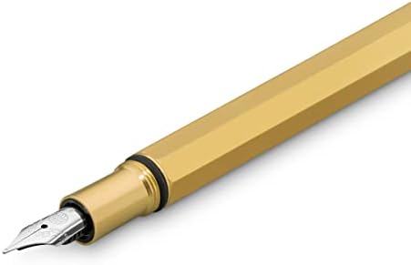 Kaweco Special Fountain Pen Brass I Premium Brass Fountain Pen pentru cartușe de cerneală I exclusiv fântână pen 17 cm i nib: