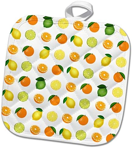 3Drose modelul elegant de fructe de citrice, lămâi, portocale, limes pe alb - pohlăriți