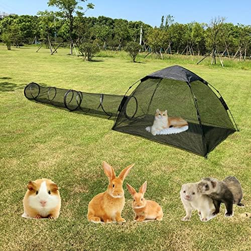 3 în 1carcase portabile pentru pisici în aer liber Pop up cort pentru pisici pentru animale de companie cu capac rezistent