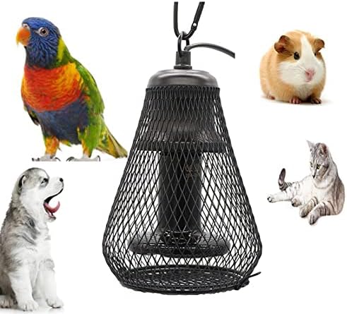 TT & Louis Ceramic Heat Emitter Reptile Lampa de căldură - 150W Lampa de încălzire pentru animale de companie - Câini și păsări Black 3.93x7.48in