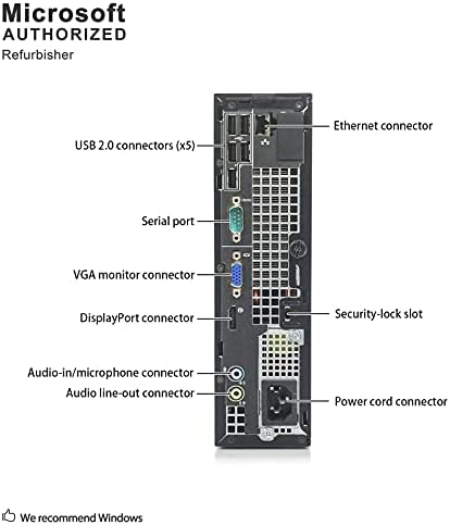 Dell Desktop PC Computer USFF OPTIPLEX 990, Intel Quad Core i5-2400S până la 3.3 GHz, 4G DDR3, 1T, WiFi, BT, VGA, DP, Windows