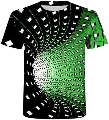Bărbați Grafic T-Shirt Hipster Hip Hop Tie-Dye Imprimare Tee Shirt Scurt Maneca Lunga Culoare Bloc Graffiti Casual Topuri Haina
