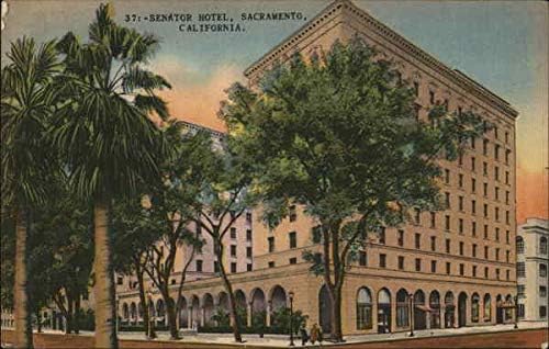 Senator Hotel Sacramento, California CA Carte poștală antică originală 1948