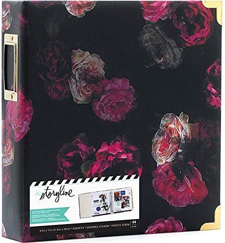 Heidi Swapp 314025 Album Storyline-D-Ring-8 X 11-Dark Floral