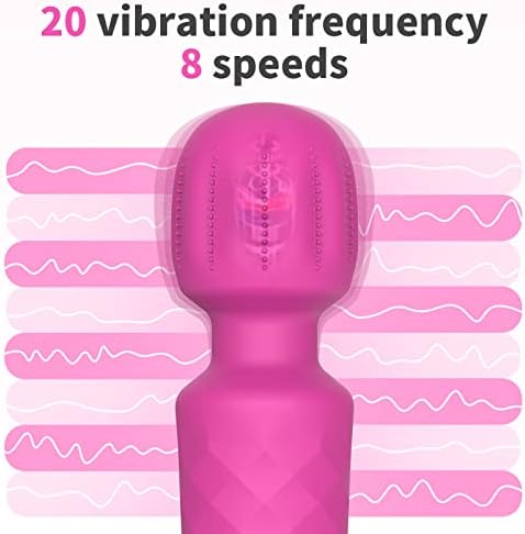 Xingnuo Massager personal pentru femei, clitor de vibrator G -spot, vibrator liniștit și USB reîncărcabil vibrator - 20 de