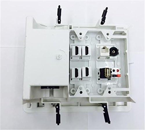 Placă de perete încastrată albă certibilă 2-110V Power1-Cat5 4-HDMI 1-Toslink 1-2 Buton 1-USB