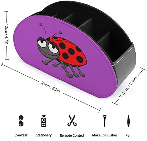 Suporturi de telecomandă amuzante ladybird 5 Cutie pentru organizator de compartiment Caseta de depozitare pentru telecomenzi