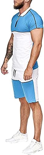 Tricouri de la niveluri de remediu pentru bărbați Summer Atletic Dry Track Dry Dry 2 Piese Casual Casual cu mânecă scurtă și