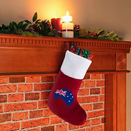 Australia steag de Crăciun Hanging Stocking Sold Sold pentru decorațiuni de copaci de Crăciun Cadouri ornamente