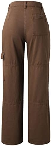 Jean rochii pentru femei Plus Dimensiune 3x pantaloni largi picior pentru femei Petite lungime munca Demin Cargo pantaloni