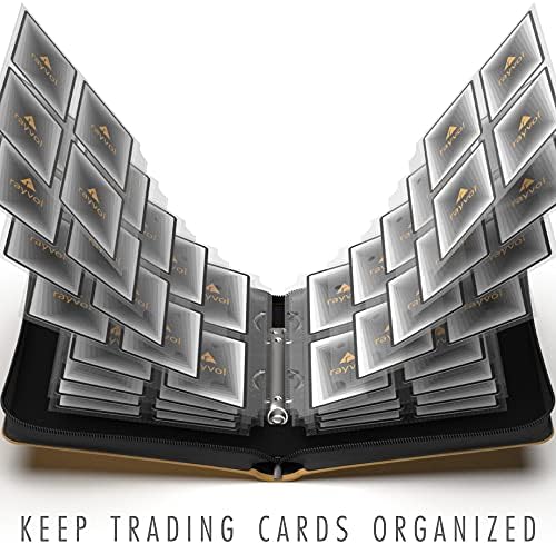 Liant de carduri cu 4 buzunare Rayvol pentru carduri de tranzacționare