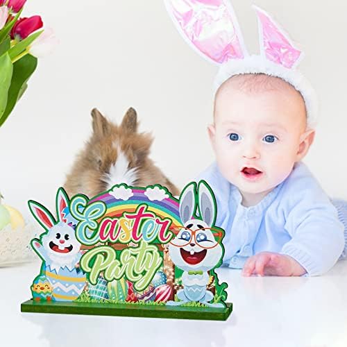 NEARTIME Desktop copii Paști cadou ouă Bunny drăguț Decor Ornamente iepure cameră Decor & amp; atârnă plută șurub Ornament