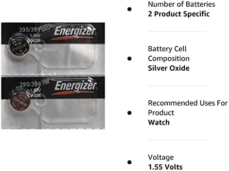 2 Pk 395 Energizer ceas baterie SR927W 395/399 SR927SW nou