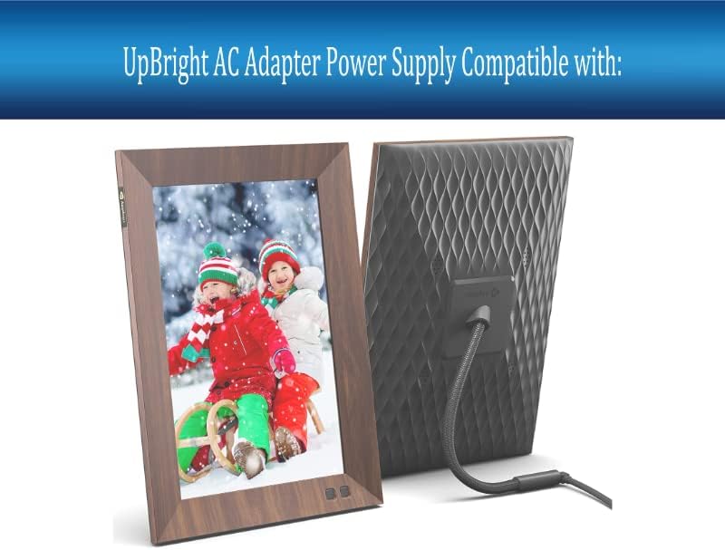 Adaptor UPBRIGHT 5V AC/DC Compatibil cu Aeezo WiFi Digital Picture Frame Portret 01 IPS TOUCH TOUCH SMART Cloud Photo Model