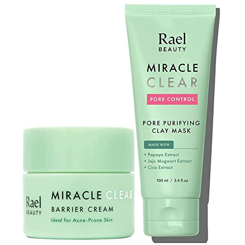 Rael Miracle Bundle-Miracle clear Barrier Cream & amp; Miracle Clear Pore Control Clay Mask