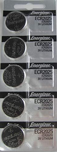 Baterii de schimb Energizer CR2025 pentru Cayeye, Sigma, Knog, Planet Bike & Mnay altele. Carte de 5.
