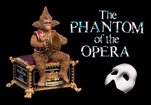 Compania din San Francisco Music Box Phantom of the Opera Musical Monkey Figurine