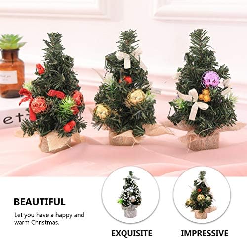 Lioobo 1 PC frumos copac de Crăciun DIY Prop Christmas Tree Desktop Decorare de Crăciun