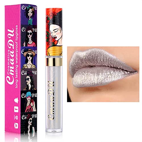 Zitiany metalic Glitter Lip Gloss-11 culori stralucesc ruj lichid impermeabil de lungă durată machiaj nu Stick Cupa Lip Glaze