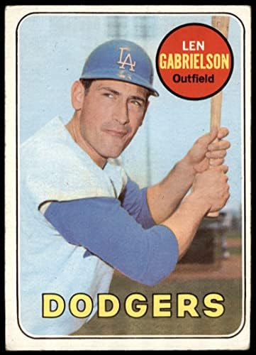 1969 Topps 615 Len Gabrielson Los Angeles Dodgers Good Dodgers