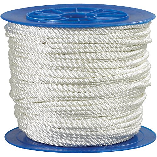 Twisted Nylon Rope3/8 , 3.240 lb, alb, 600 '/caz prin reducere de expediere SUA