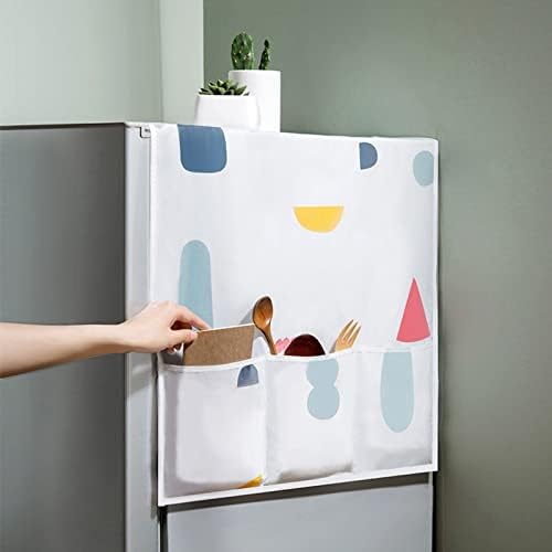 1buc frigider praf dovada capacul Masina de spalat acoperă cu depozitare buzunare saci frigider praf acoperă cuptor acoperă