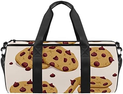 MaMacool Ciocolata Chip Cookie-uri Duffel umăr Carry Bag Canvas Travel Bag Pentru Gym Sport Dans Travel Weekender