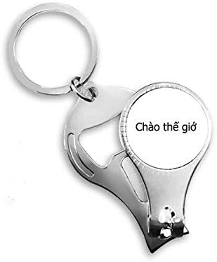Hello World Vietnamese Art Deco Cadou Fashion Nipper Nipper Ring Key Lanț Deschizor de sticle Clipper