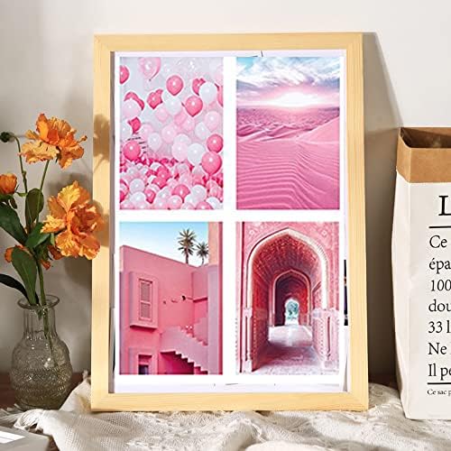 BOPART 70pcs Kit de colaj de perete Picures estetic, roz decor camera estetică Colectare imagine Decor pentru fete pentru fete