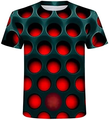 Tricouri de noutate pentru bărbați 2023 bluză cu mânecă scurtă de vară Pulover Moda 3D Print Tees haine Casual la modă pentru