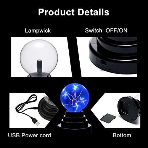 Mornajina USB Plasma mingea lumina magic Touch sensibile Thunder Lightning