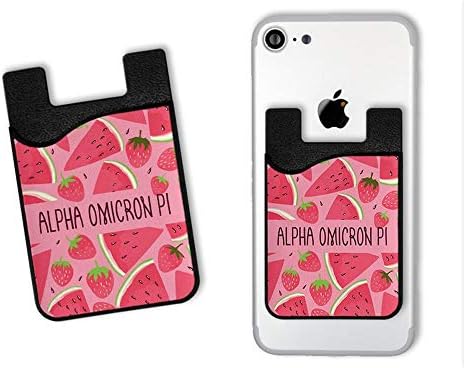 Greekgear Alpha Omicron Pi Watermelon Strawberry Card Caddy