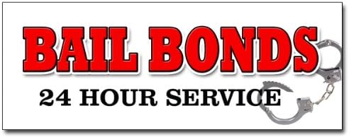 12 obligațiuni de cauțiune Decal Sticker Bondsman 24 Serviciu