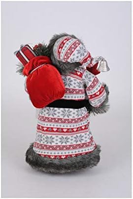 Karen Didion Fulgi de zăpadă Distracție Santa Figurină, 18 inci