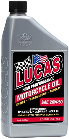 Ulei Lucas 10700 SAE de înaltă performanță 20W-50 ulei pentru Motociclete - 1 litru