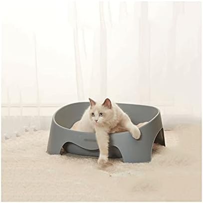 jinyiSHOP cutie de gunoi pentru pisici cutie de gunoi deschisă Consumabile mari pentru pisici așternut pentru pisici toaletă
